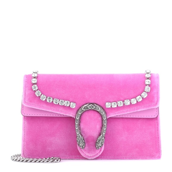 Gucci Handbags - Gucci Dionysus suede super mini bag with crystals